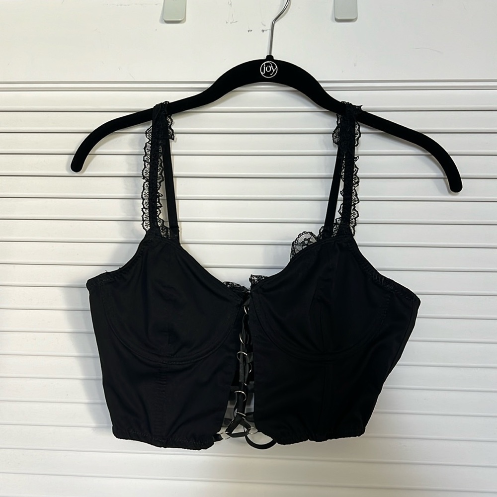 Dollskill Black Bustier Top